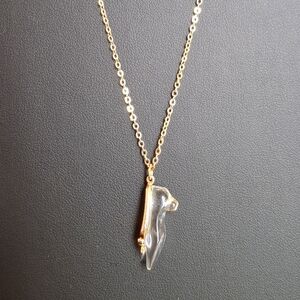 VERY RARE 1985 Disney x Avon Cinderella Golden Necklace with Slipper Pendant